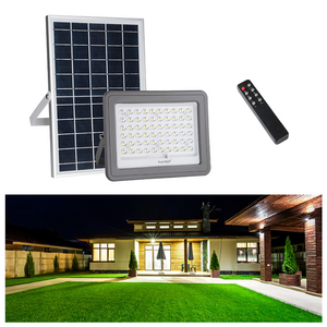 Hardoll 100W Solar Flood Light LED Outdoor for Lamp for Home Garden Waterproof(Cool White-Pack of 1)