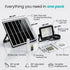 Hardoll 300W Solar Flood Light with Remote | Ultra Bright Outdoor LED, 30000mAh Battery, IP65 Waterproof – Ideal for Home, Garden & Security (pack of 1)