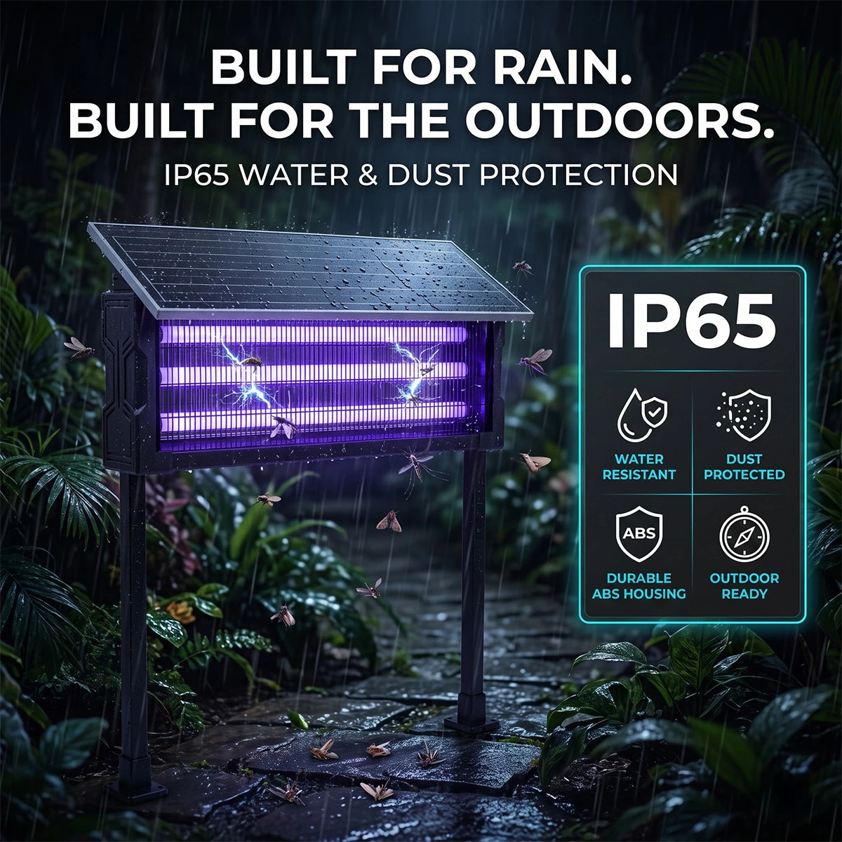 IP65 rating solar bugs and insect killer light