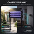 solar mosquito killer lamp charging by both solar power or by cable charging