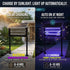 charge through sunlight - solar mosquito killer lamp