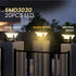 gate pillar solar light