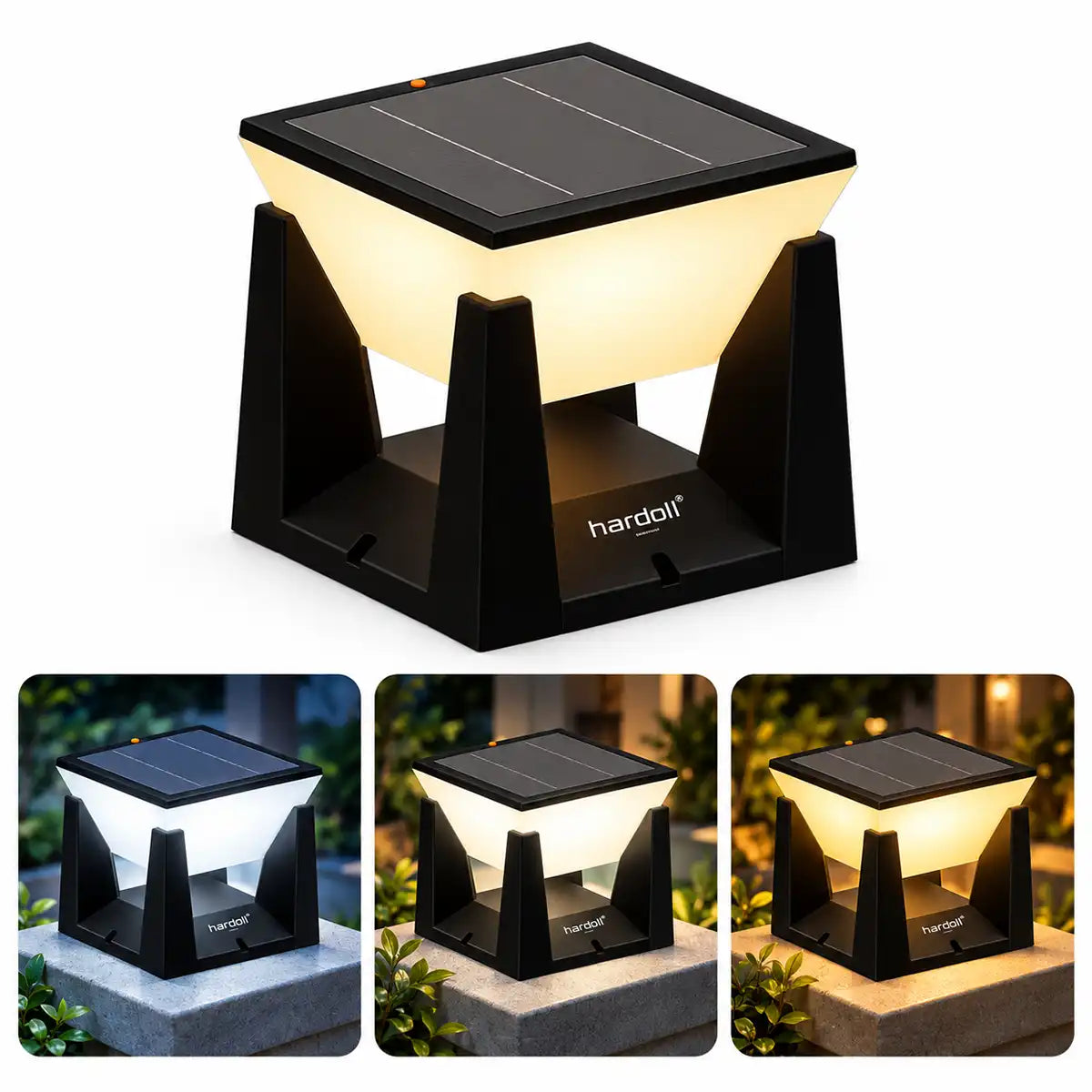 Hardoll 20 LED Solar Outdoor Light – Tri-Color, Waterproof | Solar Light for Garden, Pathway & Home India