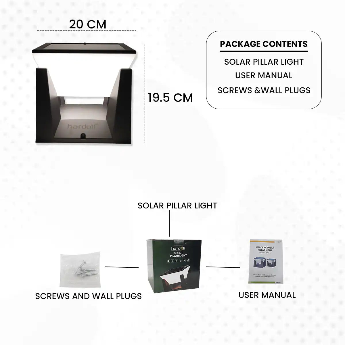 solar pillar lights