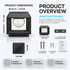 Solar gate and pillar light product dimensions