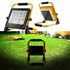 Hardoll 100W Solar Portable LED Work Light Waterproof Outdoor Camping Emergency Car Job Site Lighting