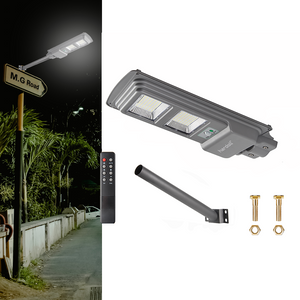 Hardoll 60W Solar Street Light LED Outdoor Waterproof Lamp for Home Garden (Cool White-Pack of 1)