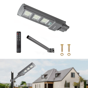 Hardoll 90W Solar Street Light LED Outdoor Waterproof Lamp for Home Garden (Cool White-Pack of 1)