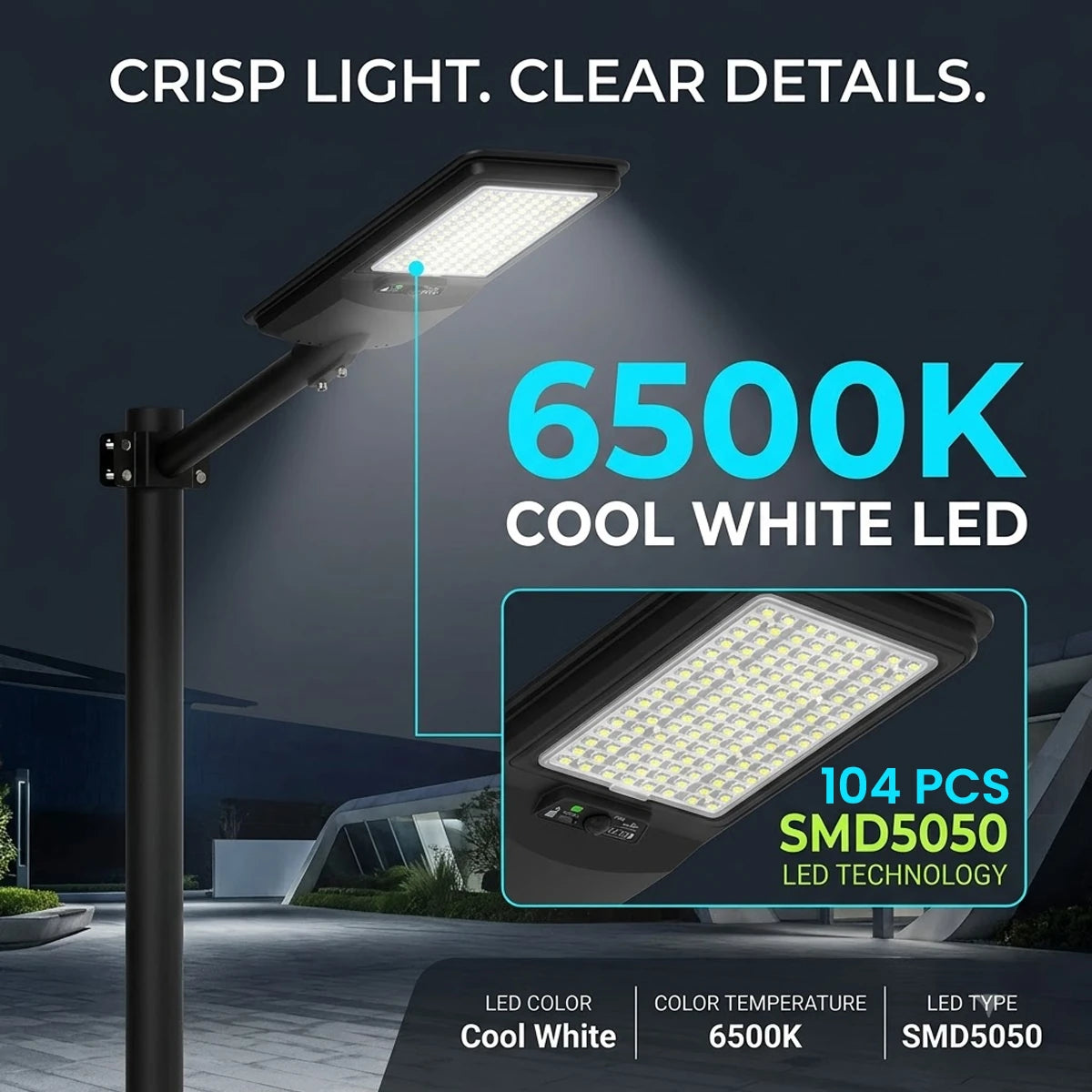 Hardoll 200W Solar Street Light – Motion Sensor & Remote, IP65 Waterproof | Solar Light for Home, Garden, Yard & Gate India