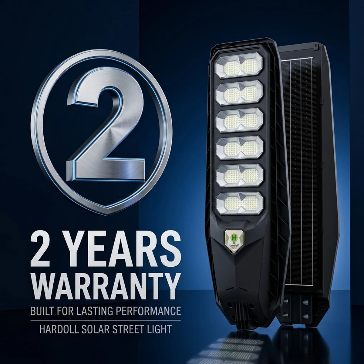Hardoll 600W All-in-One Solar Street Light – ABS, Energy-Saving Waterproof LED | Best Solar Light for Home & Garden India