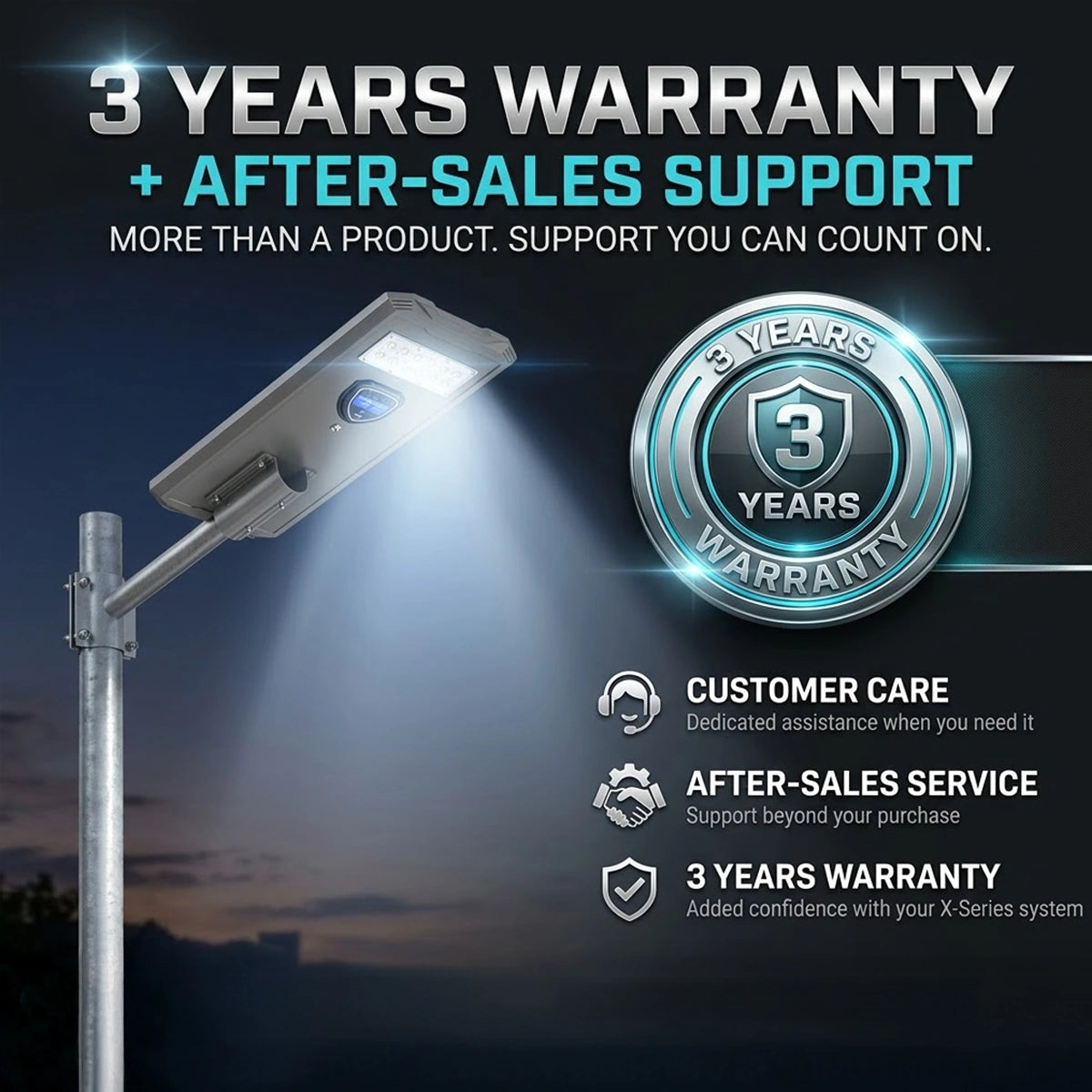 Hardoll 100W Solar Street Light – Waterproof LED, 24000mAh Replaceable Battery | Solar Light for Home, Garden & Yard India (Cool White)