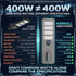 comparison with other 400W solar street light with MPPT charging controller