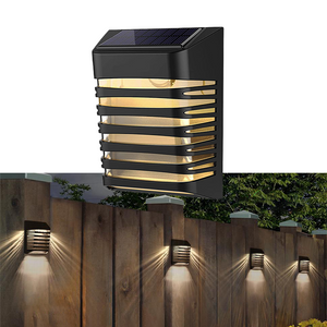 Hardoll 4 LED Solar Wall Lights for Home Waterproof Garden Outdoor Decorative Lamp(Pack of 1)