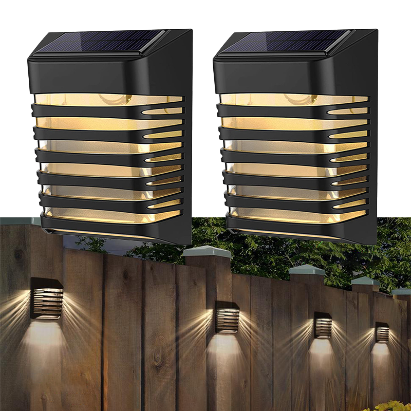Hardoll 4 LED Solar Wall Lights for Home Waterproof Garden Outdoor Decorative Lamp(Pack of 1)