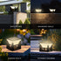 Hardoll Solar Lights Outdoor Waterproof 40 LED Tri-Color Solar Pillar Light for Garden, Pathway, Home Solar Lamp for Outdoor Decoration