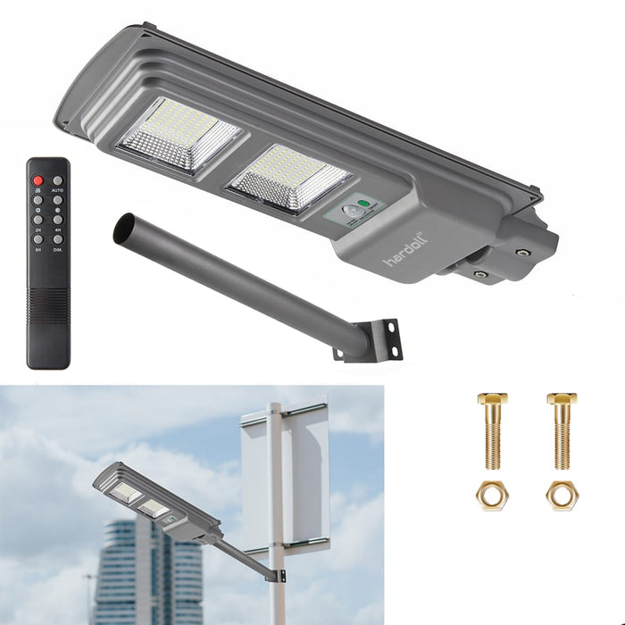 Hardoll 60W Solar Street Light LED Outdoor Waterproof Lamp for Home Garden (Cool White-Pack of 1)