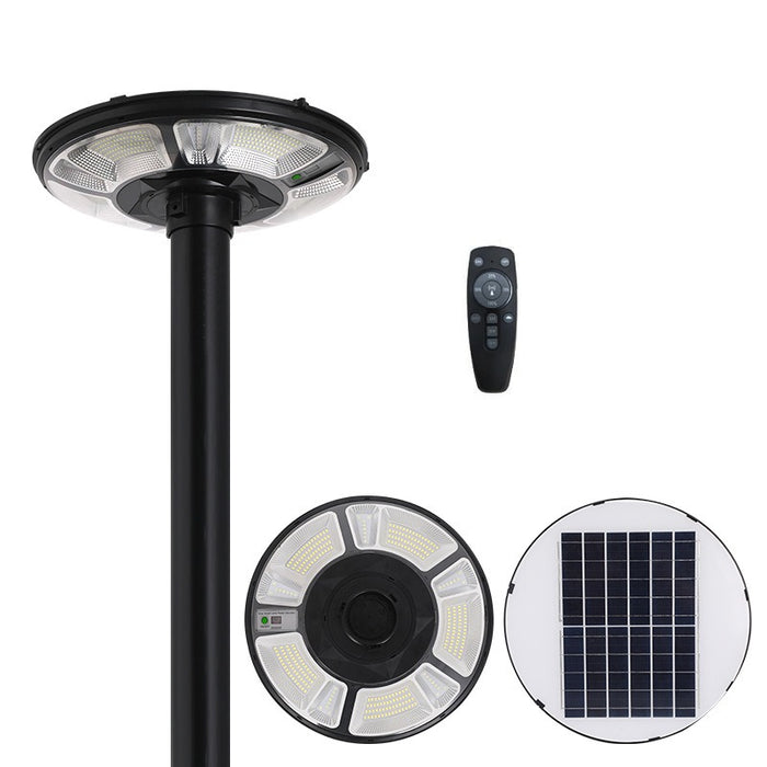 Hardoll 300W Solar UFO Light for Home Garden LED Waterproof Outdoor Lamp (Cool White+RGB)(Pole not included)