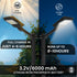 Hardoll 100W All-in-One Solar Street Light – 1200 Lumens, Motion Sensor, Remote, 6000mAh Battery | Waterproof Solar Light for Home & Garden (Refurbished)