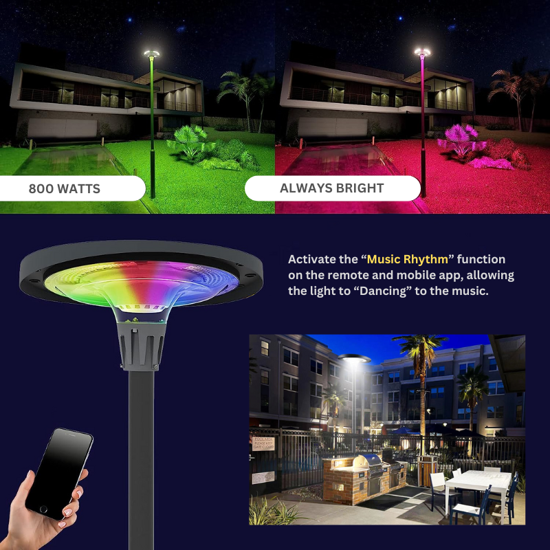 ufo solar lights