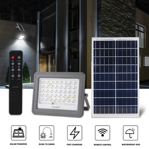 Hardoll 60W Solar Flood Light LED Waterproof for Lamp for Home Garden Outdoor (Cool White-Pack of 1)