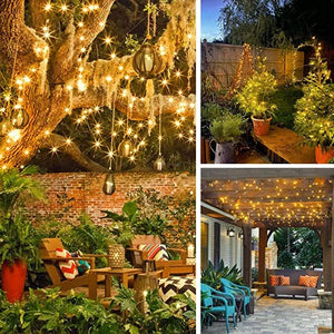 Hardoll Solar String Lights 200 LED Decorative Lighting for Garden, Home,Lawn, Party,Holiday,Indoor,Outdoor Waterproof(Warm White) (Refurbished)