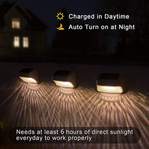 Hardoll Solar Lights for Outdoor Home Garden Decoration LED Waterproof Wall Lamp (Cool&Warm White)