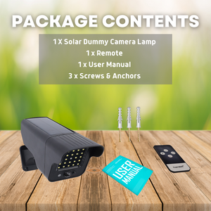 Hardoll 25 LED Solar Security PIR Motion Sensor Lamp for Outdoor Home Garden with Remote Control Dummy Camera Shaped Light(Pack of 1)(REFURBISHED)