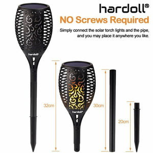 Hardoll Solar Lights for Home Waterproof Flickering Flames Torches Outdoor Landscape Lights for Decoration for Garden