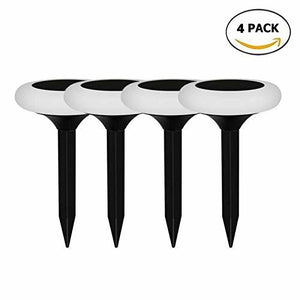Hardoll Solar Decorative Lights for Home Garden Outdoor Color Changing Disk Shaped Waterproof LED Lamp