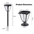 Hardoll Solar Lights for Home Outdoor Garden 26 LED Waterproof Pillar Wall Gate Post Lamp (Pack of 1-Warm White and Cool White, Aluminum+PC) (Refurbished)