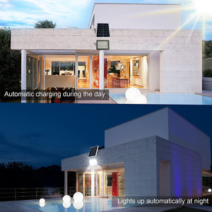 Hardoll 60W Solar Flood Light LED Waterproof for Lamp for Home Garden Outdoor (Cool White-Pack of 1)