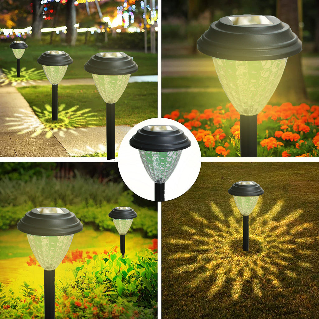Hardoll LED Home Solar Lights for Outdoor Garden Pathway Decoration Warm White