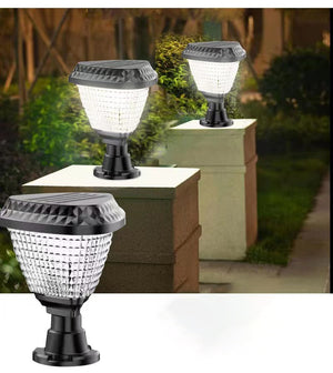 Hardoll 10W Solar Lights for Home Outdoor Garden 33 LED Waterproof Gate Lamp (Triangle)