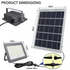 Hardoll 100W Solar Flood Light LED Outdoor for Lamp for Home Garden Waterproof(Cool White) Refurbished