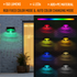 Hardoll Solar Wall Lights for Home Waterproof Garden 4 LED Outdoor Decorative Lamp (Refurbished)