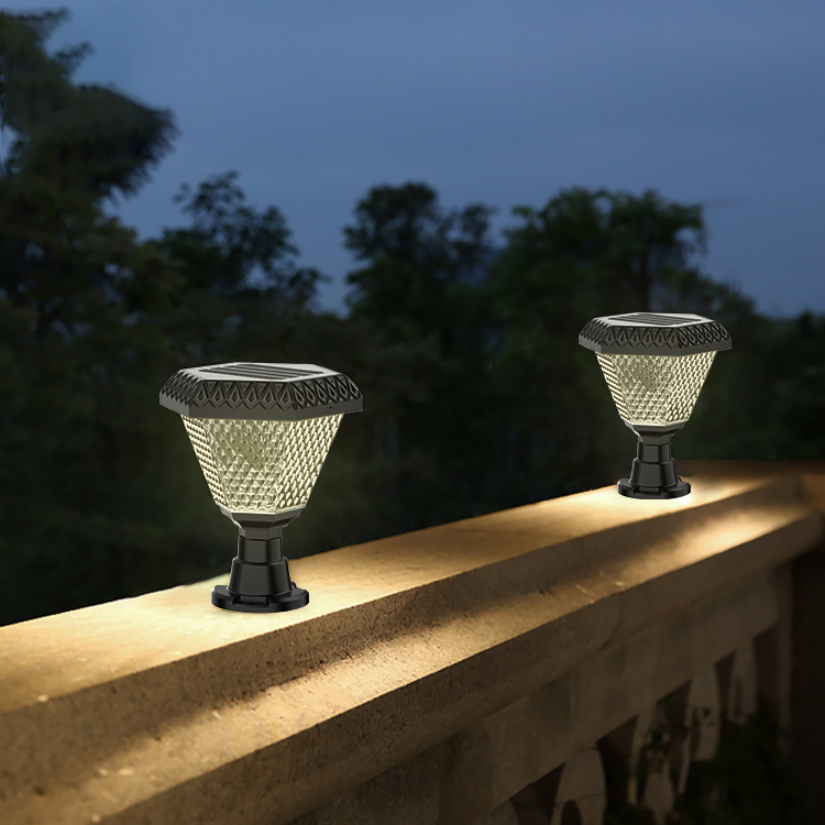 Hardoll Solar Lights for Home Outdoor Garden 33 LED Waterproof Pillar