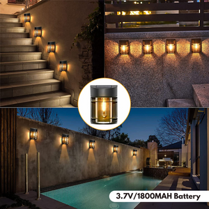 Hardoll Solar 1 LED Light Decorative Waterproof Wall Lamp for Home Garden Outdoor Decoration