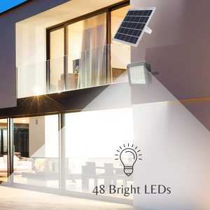 Hardoll 30W Solar Flood Light LED Outdoor Waterproof for Lamp for Home Garden (Cool White-Pack of 1)