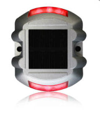 Hardoll Solar Road Stud Light 6 LED Lamp Waterproof Pathway Lights for Outdoor for Garden (RED Flashing-Refurbished)
