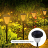 Hardoll LED Home Solar Spike Lights for Outdoor Garden Waterproof Pathway Lamp Decoration(Pack of 1-Warm White)