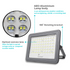 Hardoll 100W Solar Flood Light LED Outdoor for Lamp for Home Garden Waterproof(Cool White) Refurbished