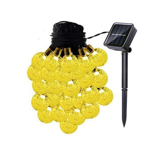 Hardoll 30 LED Crystal Ball Decorative Solar String Lights for Garden(Warm white)(Refurbished)