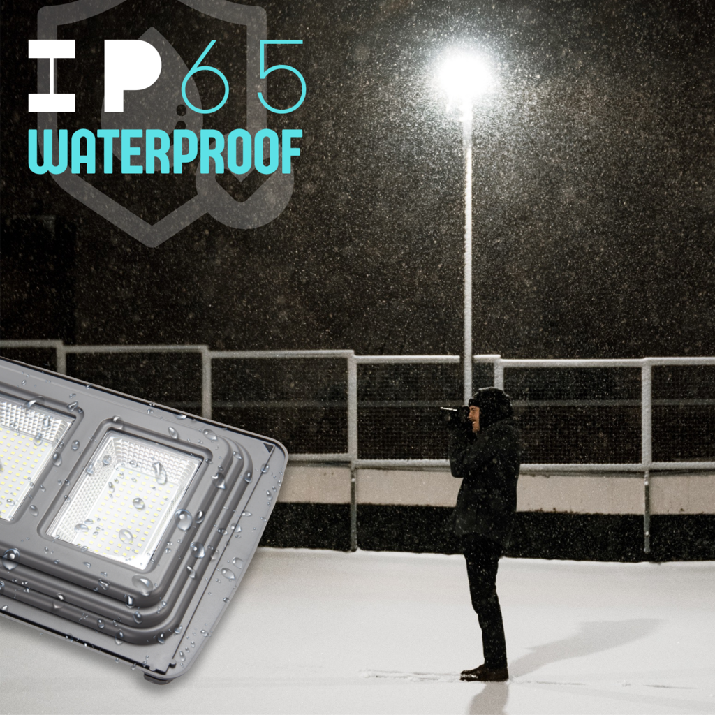 Hardoll 60W Solar Street Light LED Outdoor Waterproof Lamp for Home Garden (Cool White-Pack of 1)