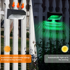 Hardoll Solar Wall Lights for Home Waterproof Garden 4 LED Outdoor Decorative Lamp