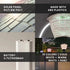 Hardoll 10W solar lights for gate pillar  Outdoor Garden 33 LED Waterproof Gate Lamp (Triangle) (Refurbished)