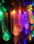 Hardoll® 30 LED 20ft Multi color Waterdrop Solar Waterproof Lights for Garden, Home, Outdoor PACK OF 1 (Refurbished) - Hardoll