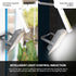 Hardoll 300W Solar Flood Light LED Outdoor for Lamp for Home Garden Waterproof(Aluminum +PC,Cool White-Pack of 1) - Hardoll
