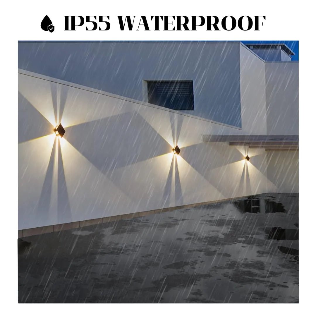 up and down solar wall lights
