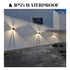 up and down solar wall lights