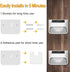 Hardoll Solar Lights for Outdoor Home Garden Decoration LED Waterproof Wall Lamp (Cool&Warm White) - Hardoll